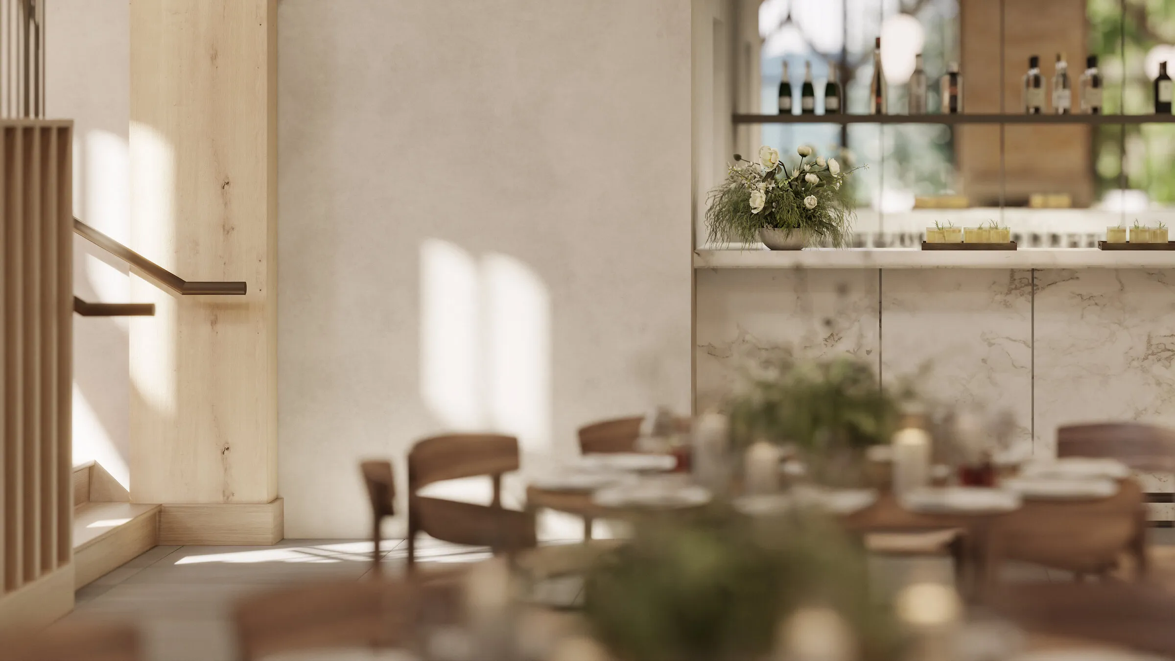 The Bar - elegant bar area